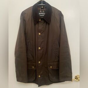 Barbour Ashby Waxed Jacket (Olive - Medium)